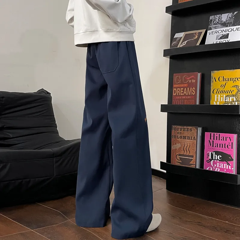 Magmode Casual Pants Unisex Navy Blue-10
