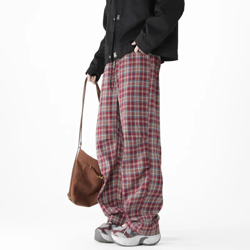 Magmode Casual Pants Unisex Red-9