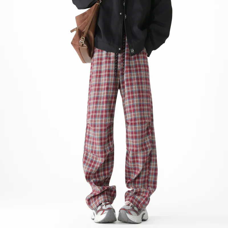 Magmode Casual Pants Unisex Red-8