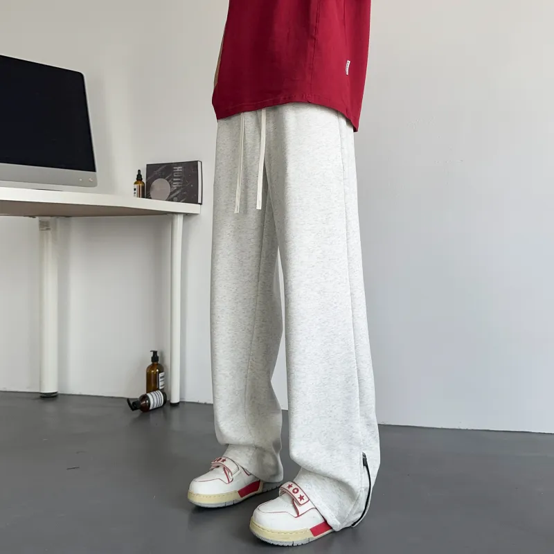 Magmode Casual Pants Unisex White Heather Gray-8