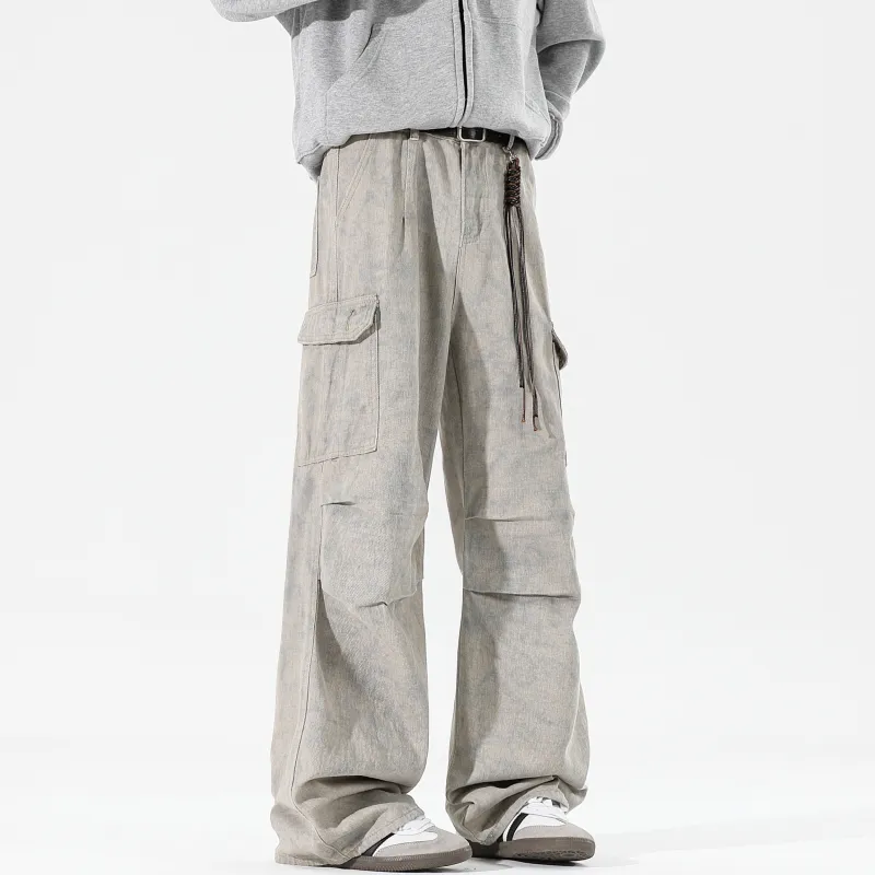 Magmode Casual Pants Unisex Apricot-4