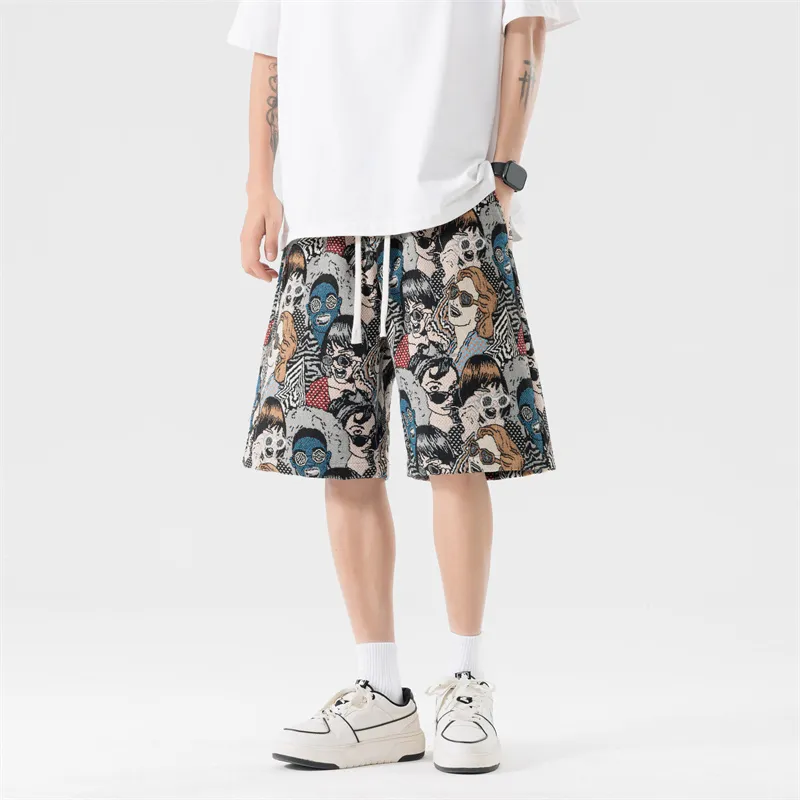 Magmode Casual Shorts Unisex Embroidery Figure-2