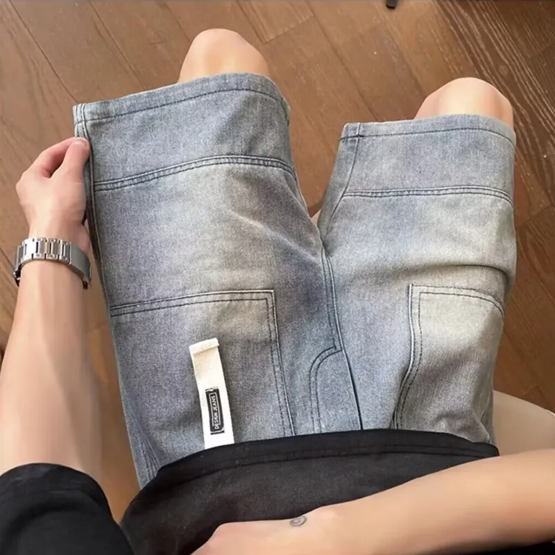 Magmode Denim Shorts Unisex Blue-4