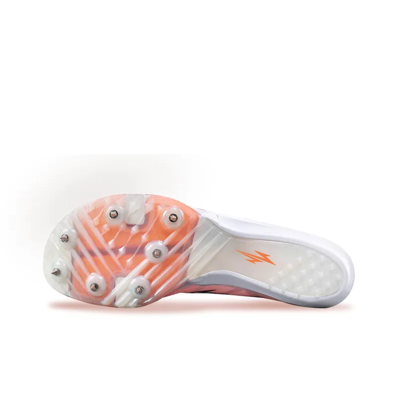 Dynamic Power Running Shoes Unisex Low Top White Orange-4