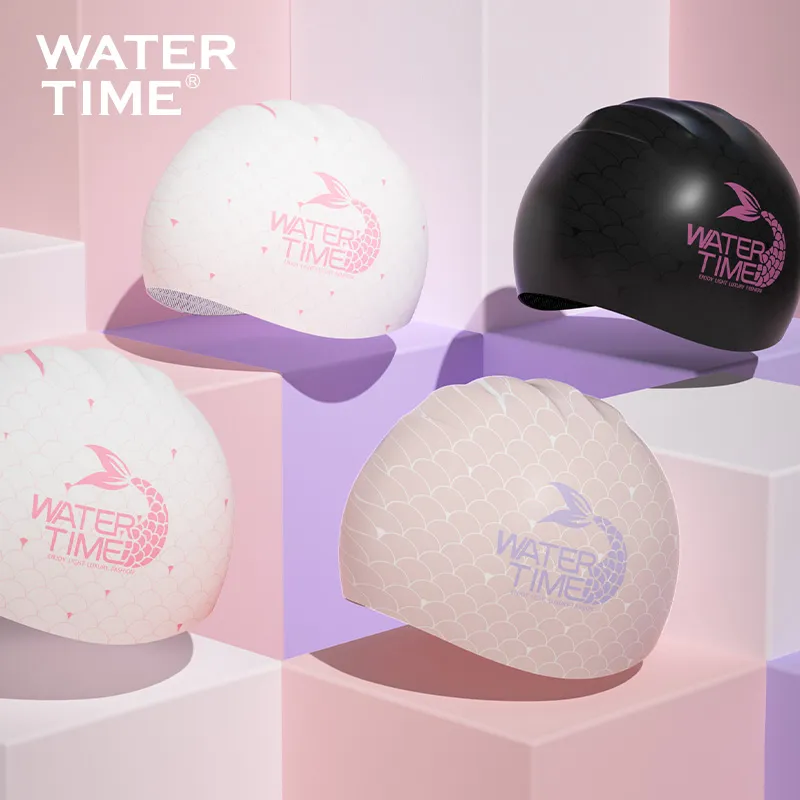 Watertime Swimming Caps Silicone Unisex-1