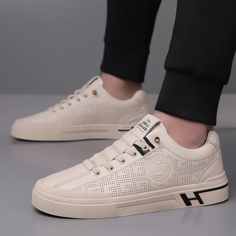 HENIBAOLUO Breathable Low Top Skateboard Shoes Men's-13