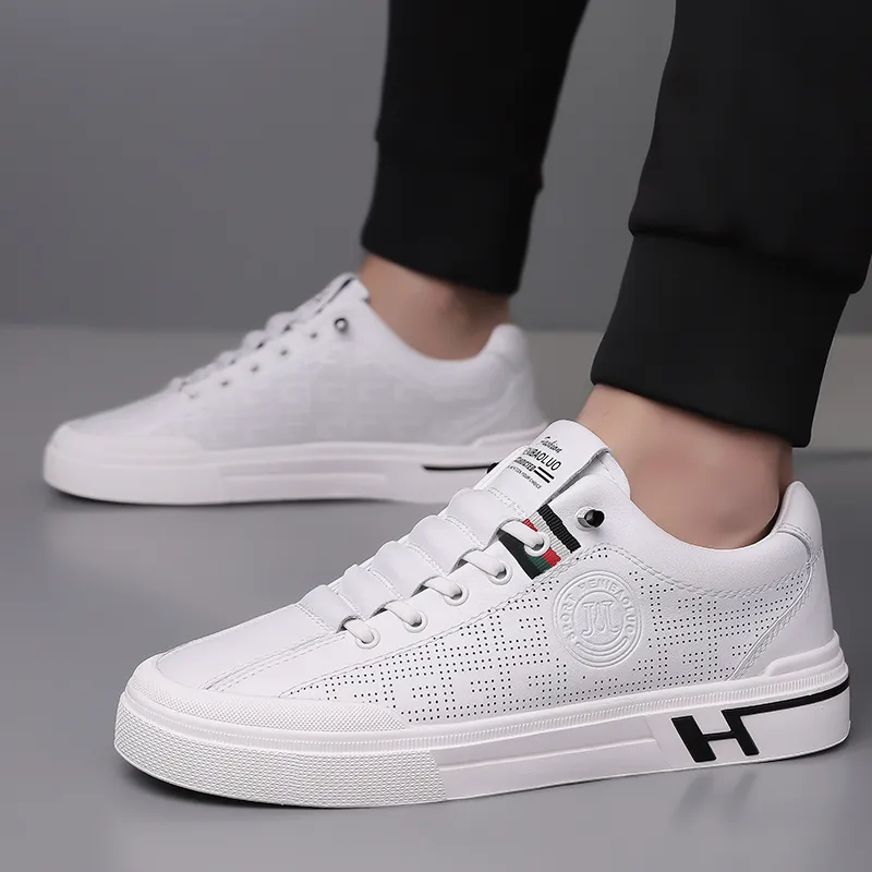 HENIBAOLUO Breathable Low Top Skateboard Shoes Men's-4