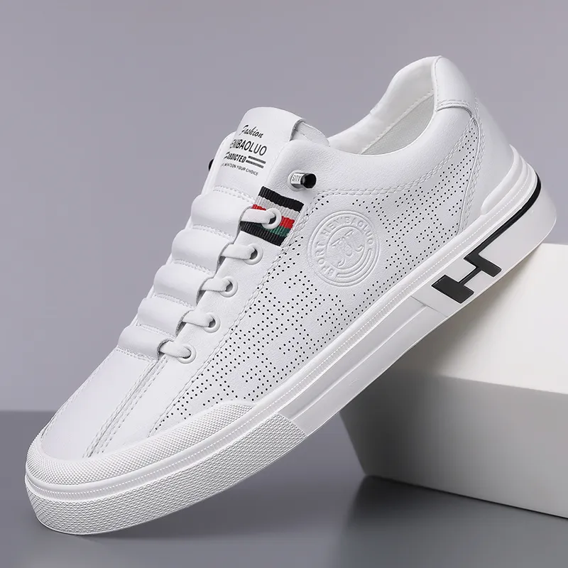 HENIBAOLUO Breathable Low Top Skateboard Shoes Men's-1