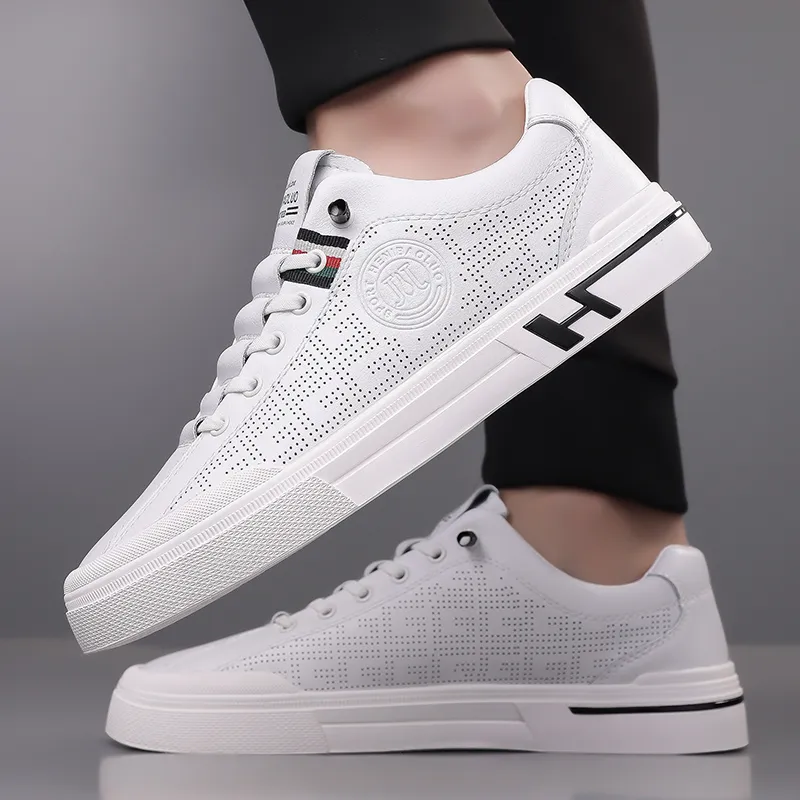HENIBAOLUO Breathable Low Top Skateboard Shoes Men's-3