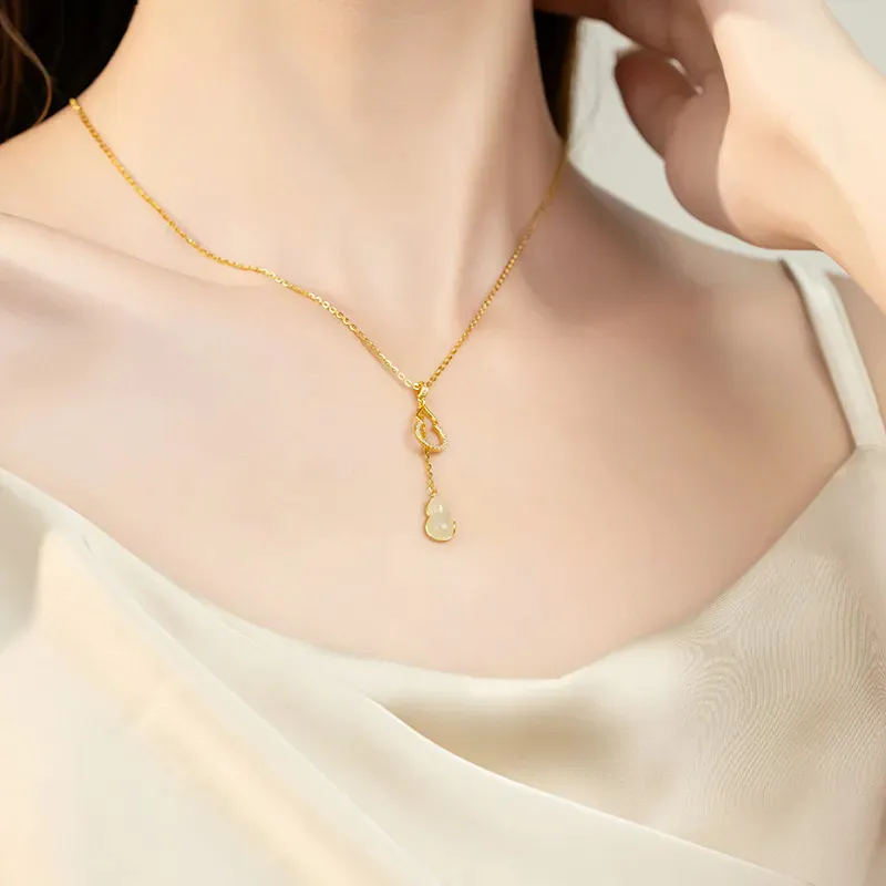 Shang Qianyi Chalcedony Jade Necklaces Women's-6