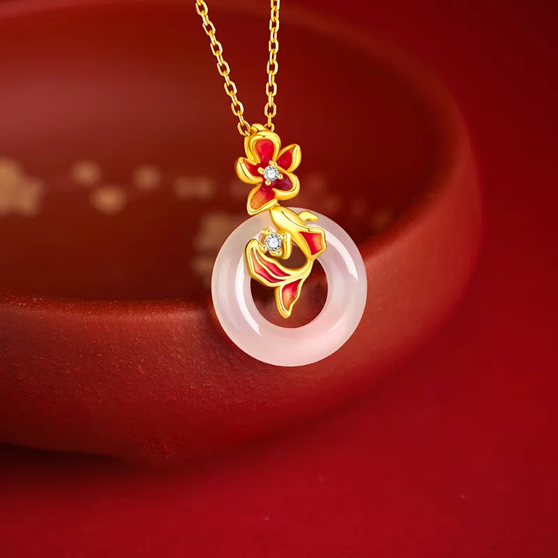 Shang Qianyi Chalcedony Necklaces Women's-2
