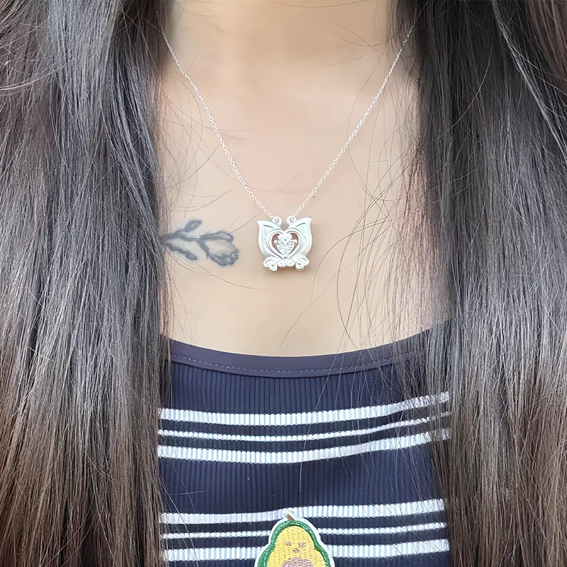 Shang Qianyi S999 Fine Silver Necklaces Women's-1