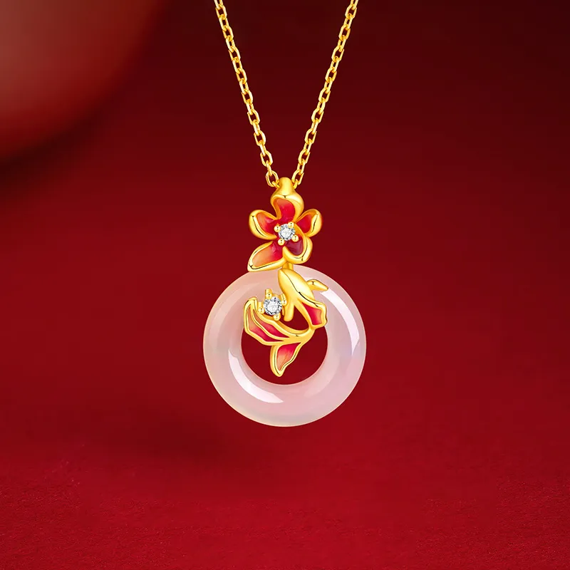 Shang Qianyi Chalcedony Necklaces Women's-1