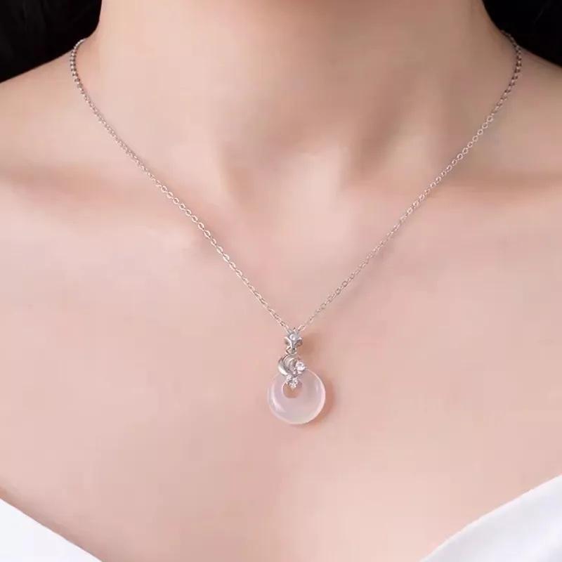 Shang Qianyi Chalcedony Jade Necklaces Women's-2