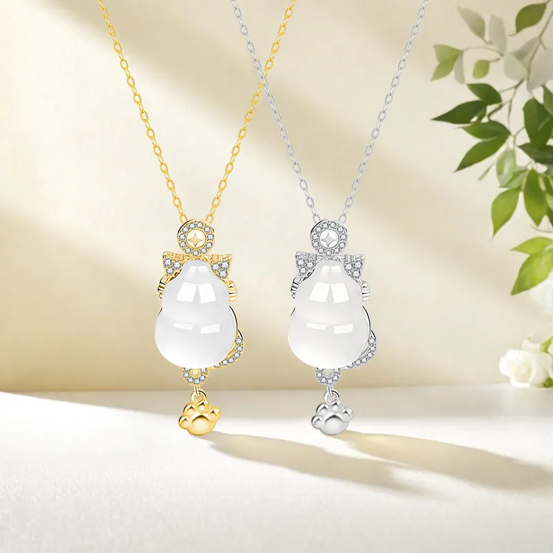 Shang Qianyi Natural Chalcedony Necklaces Women's-4