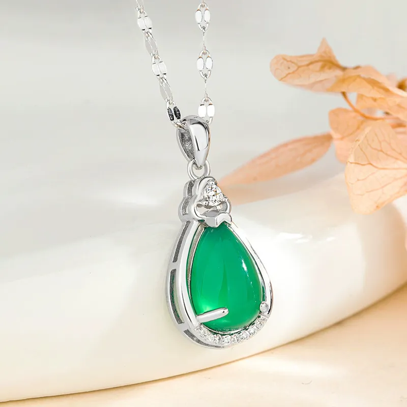 Shang Qianyi Natural Chalcedony Necklaces Women's-2