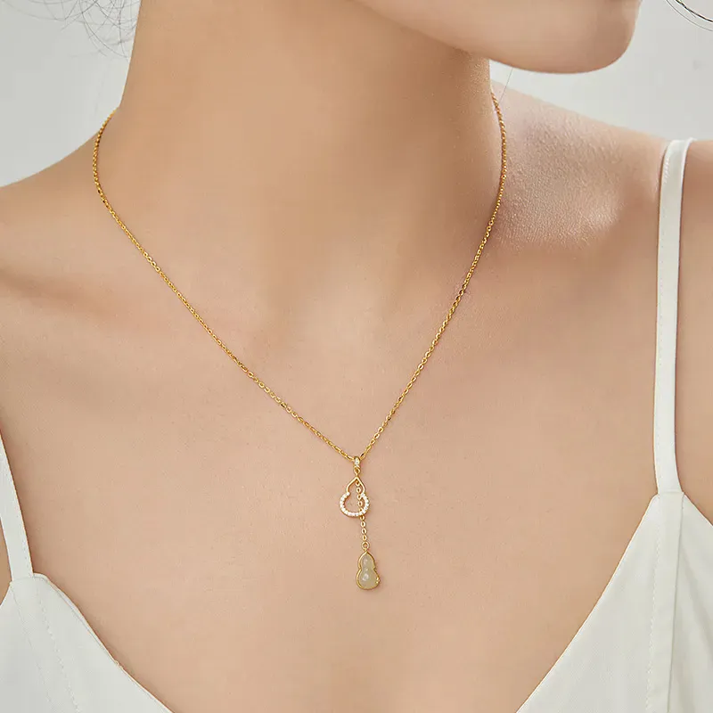 Shang Qianyi Chalcedony Jade Necklaces Women's-7