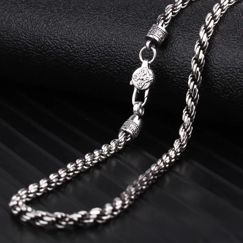 Shang Qianyi S925 Silver Necklaces Men's-8