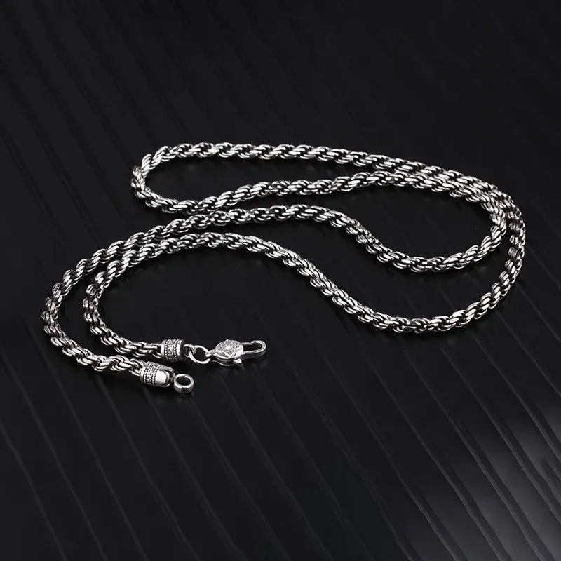 Shang Qianyi S925 Silver Necklaces Men's-6