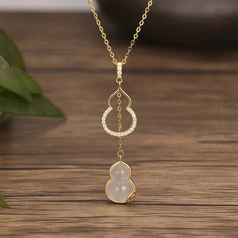 Shang Qianyi Chalcedony Jade Necklaces Women's-5