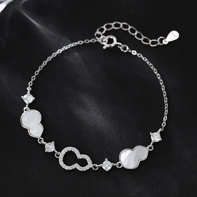 Shang Qianyi S925 Silver Bracelets Women's Silver Rose Gold-1