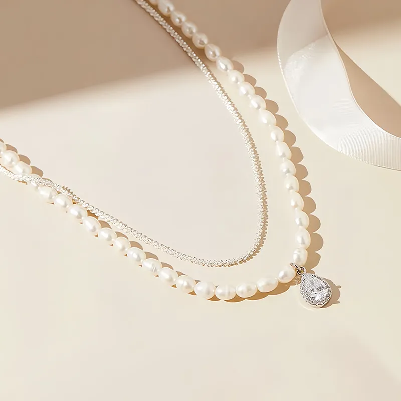 Shang Qianyi Pearl Necklaces Women's-3
