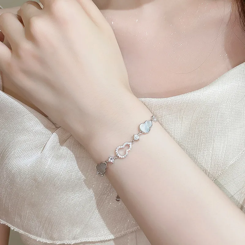 Shang Qianyi S925 Silver Bracelets Women's Silver Rose Gold-4