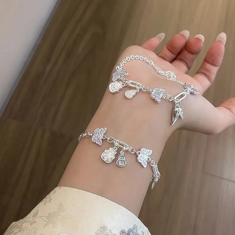 Shang Qianyi S999 Fine Silver Bracelets Women's-4