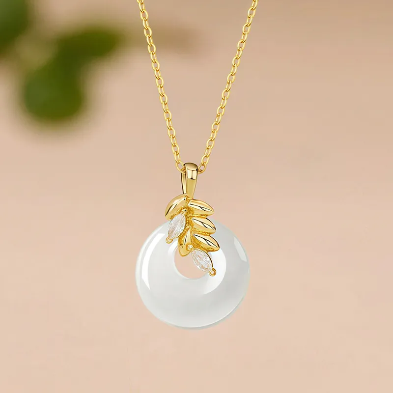 Shang Qianyi Natural Chalcedony Necklaces Women's-3