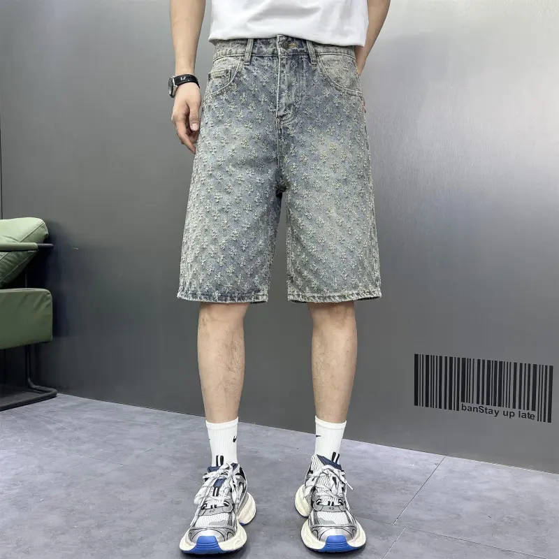 FUERZA Denim Shorts Unisex-7