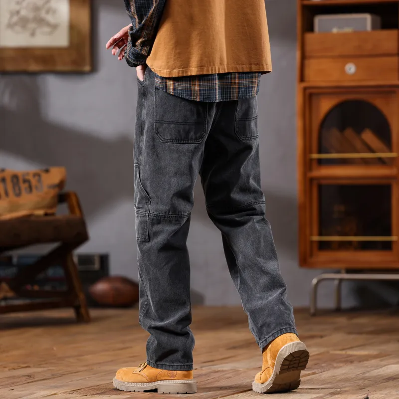 FUERZA Jeans Unisex Black Gray Color-8