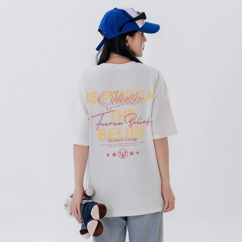 FUERZA Drop Shoulder Sleeve T Shirt Women's-5