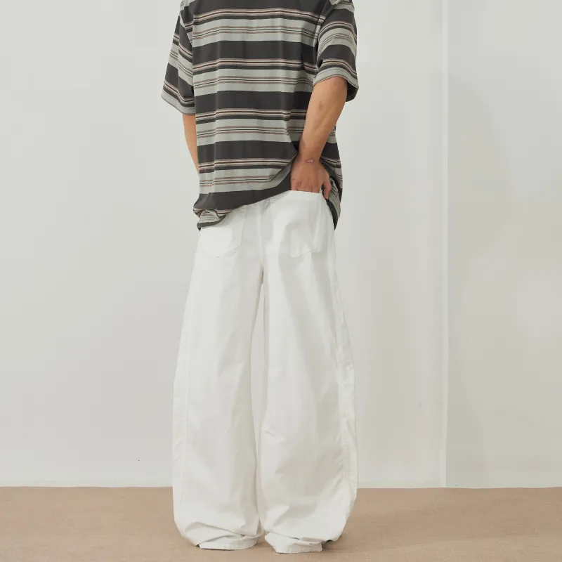 FUERZA Casual Pants Unisex White-5