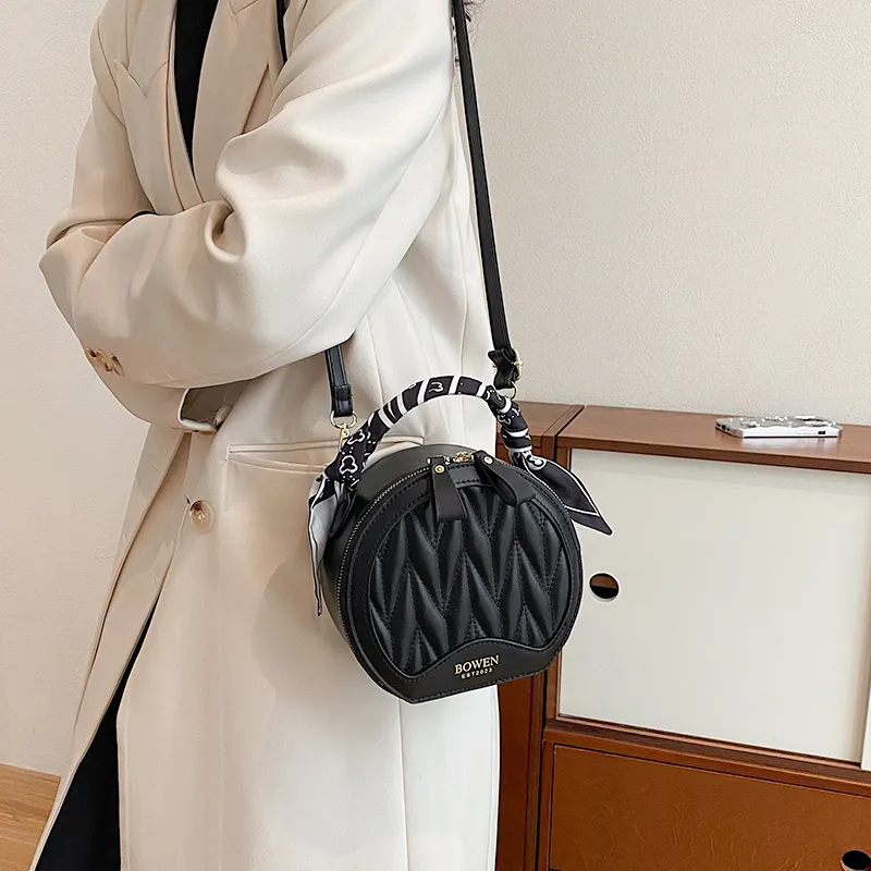 REDOO PU Shoulder Bags Handbags Women's Black/White/Brown/White/Brown/Black-11