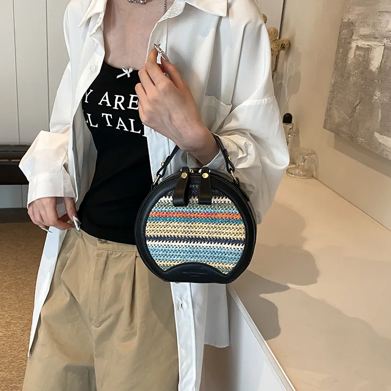 REDOO Fabric One Shoulder Crossbody Handbag Women's White/Khaki/Black-11