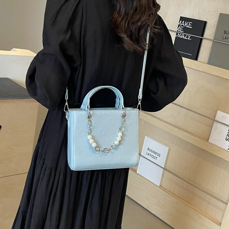 REDOO PU Shoulder Bag Regular Women's White/Black/Blue/Pink-14