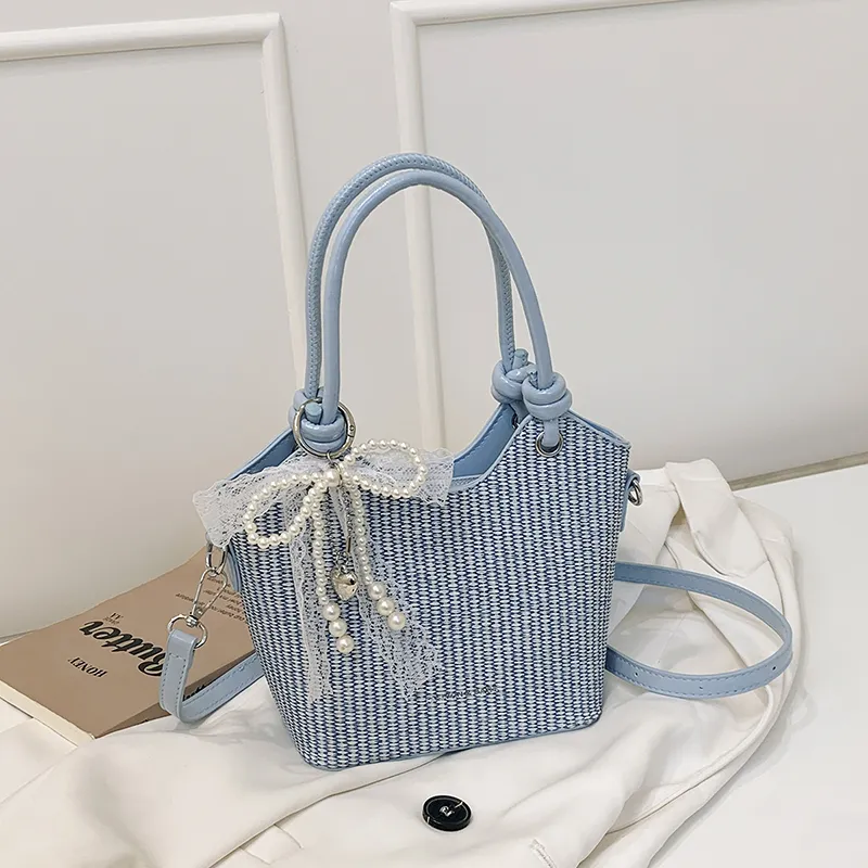 REDOO PU Handbag Women's Ecru/Pink/Green/Blue/Black-7