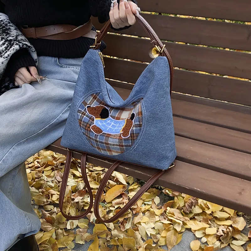 REDOO Denim Shoulder Bag Regular Women's Multicolor-5