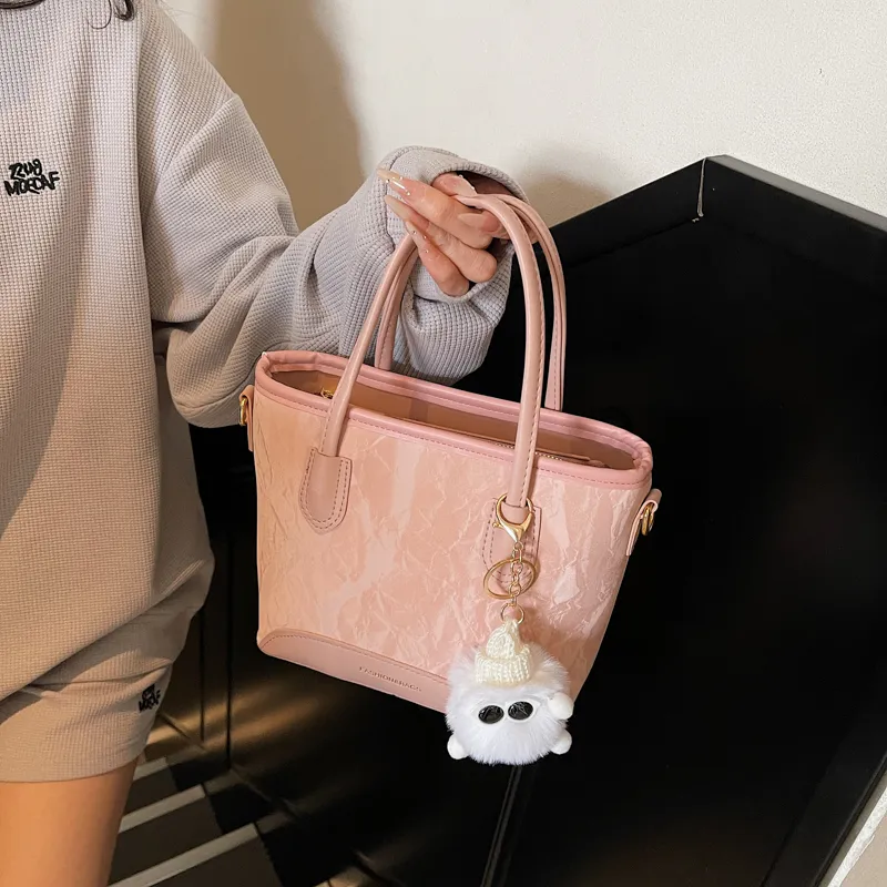 REDOO PU Handbag Women's Ecru/Pink/Silver/Black-3
