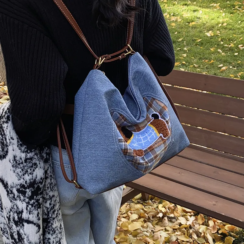 REDOO Denim Shoulder Bag Regular Women's Multicolor-8