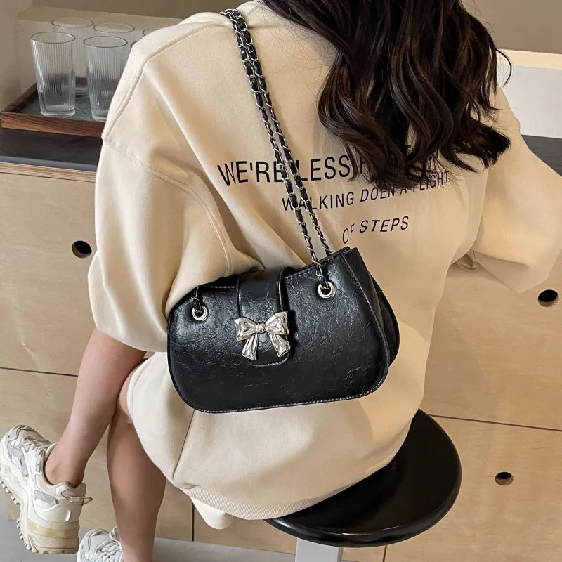 REDOO PU Shoulder Bag Women's Ecru/Silver/Black/Pink-13
