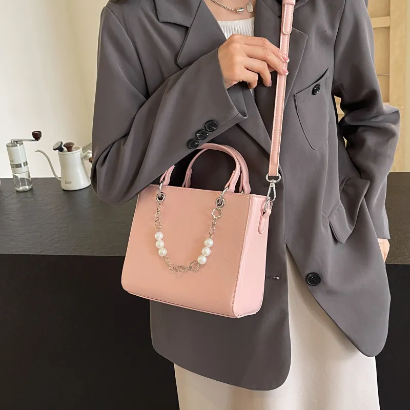 REDOO PU Shoulder Bag Regular Women's White/Black/Blue/Pink-16