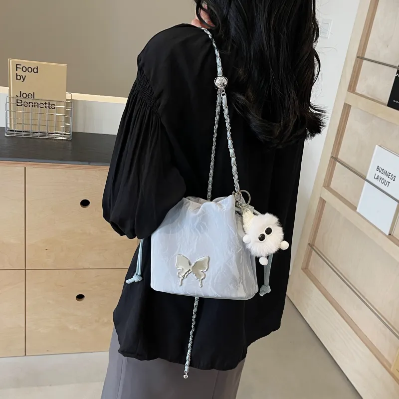 REDOO PU Crossbody Bag Shoulder Bag Women's White/Pink/Black/Silver/Green-6