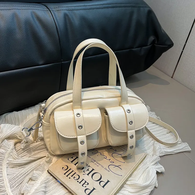 REDOO PU Handbag Women's White/Pink/Blue/Green/Black-1