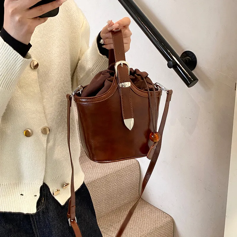 REDOO PU Handbag Regular Women's Brown/Coffee/Black/Burgundy-2