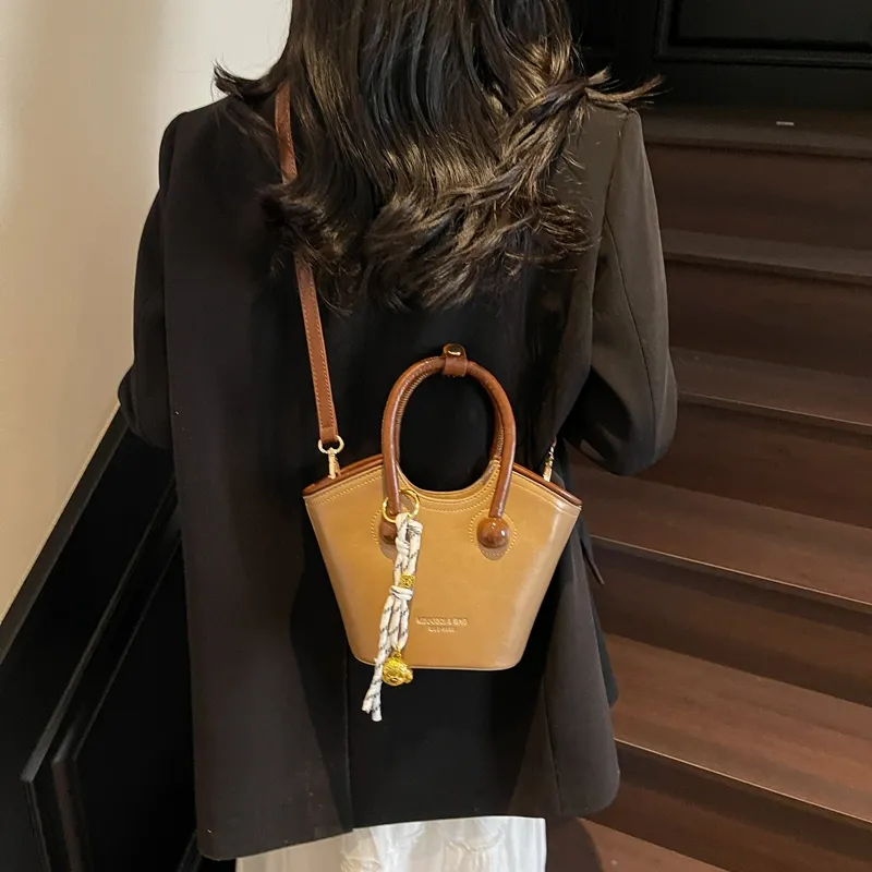 REDOO PU Handbag Regular Women's Black/White & Brown/White & Pink/Brown-9
