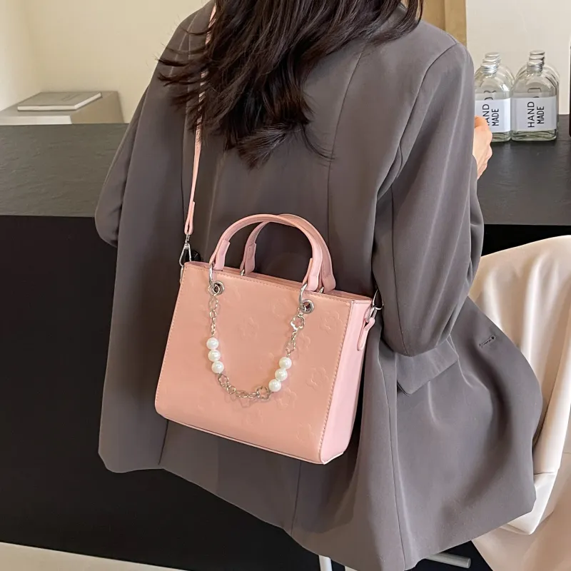 REDOO PU Shoulder Bag Regular Women's White/Black/Blue/Pink-17
