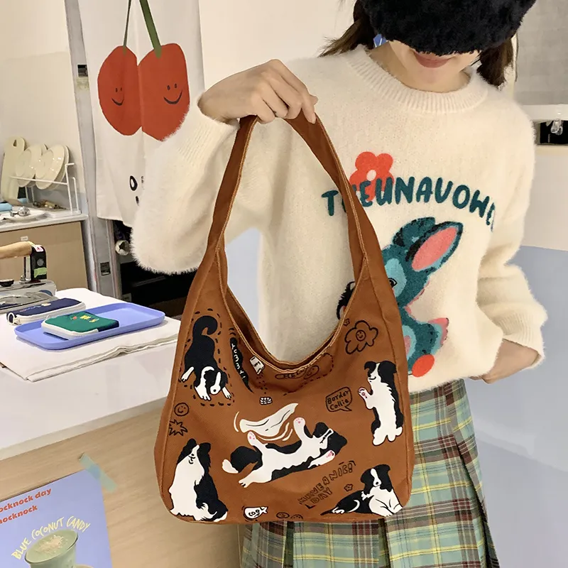 REDOO Canvas Canvas Bag Shoulder Bags Regular Women's Multicolor-5