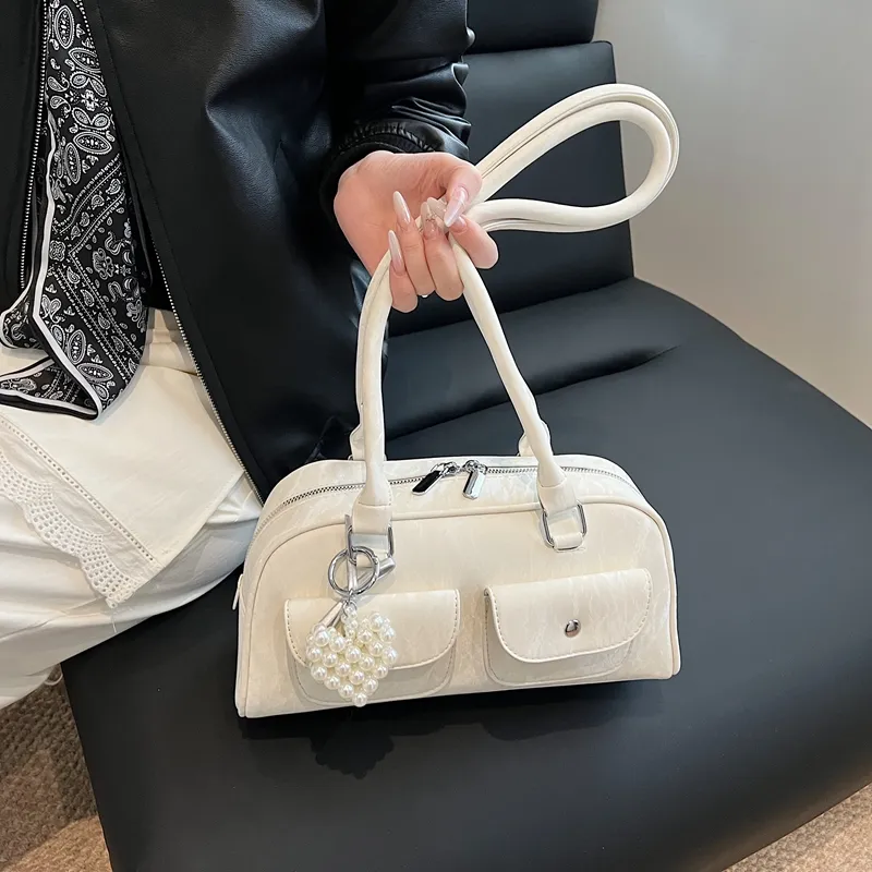 REDOO PU Handbag, Shoulder Bag Women's White/Pink/Blue/Yellow/Silver/Black-1