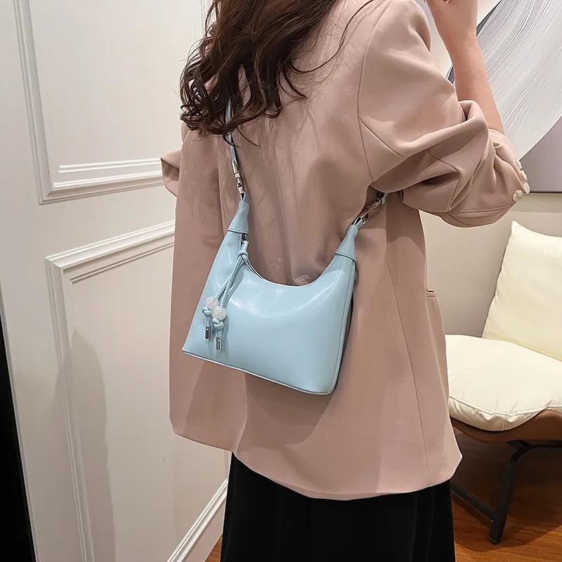 REDOO PU Shoulder Bag Women's Silver/Pearl Pink/Pearl White/Blue/Black-18